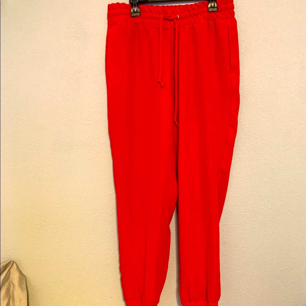 Size 28, Red Zara Pants